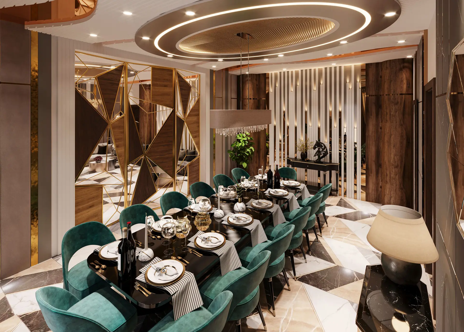 Elegant dining space featuring contemporary Australian design